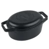 Victoria Gietijzeren Combo Cooker Ovaal, 31cm