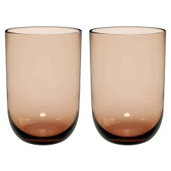 Villeroy & Boch LIke Glass Longdrinkglas, 2 stuks clay