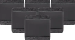 Villeroy & Boch Manufacture Rock Dinerbord Vierkant, 28x28cm zwart 6 stuks