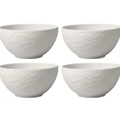 Villeroy & Boch Manufacture Rock Kom, 14cm wit 4 stuks