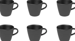 Villeroy & Boch Manufacture Rock Espressokop, 0,1L zwart 6 stuks