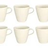 Villeroy & Boch Manufacture Rock Beker met oor, 0,37L wit 6 stuks