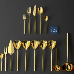 Villeroy & Boch MetroChic d'Or Bestekset, 70-delig goud
