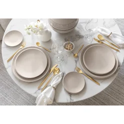 Villeroy & Boch New Moon Gebaksbord, 16cm beige 6 stuks