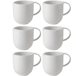 Villeroy & Boch New Moon Koffiebeker, 0,4L wit 6 stuks