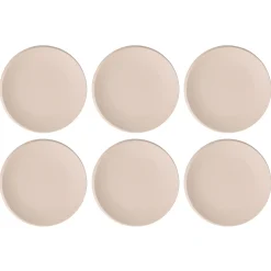Villeroy & Boch New Moon Ontbijtbord, 24cm beige 6 stuks