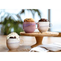 Villeroy & Boch Perlemor Beker met Oor, 0,35L sand 6 stuks