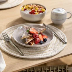 Villeroy & Boch Perlemor Dessertbord, 20cm sand 6 stuks