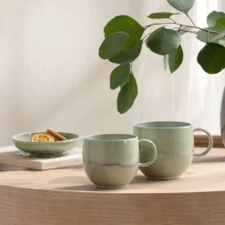 Villeroy & Boch Perlemor Mok met Oor, 0,2L alga 6 stuks