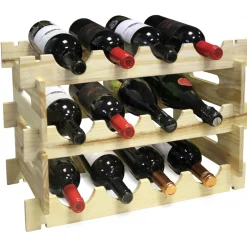 Vin Bouquet Wijnrek 12 flessen, grenen