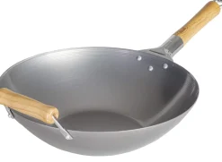 Voccelli Aziatische Wok Plaatstaal, 35cm