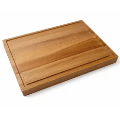Voccelli Snijplank met Greep en Sapgeul, 40x30x4cm beukenhout