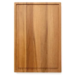 Voccelli Snijplank met Greep en Sapgeul, 40x30x4cm beukenhout