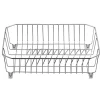 Weis Afdruiprek RVS, 36x36cm