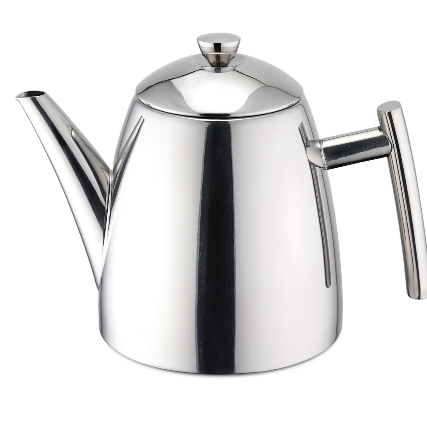 Weis Theepot met Theefilter, 1L RVS