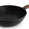 Woll Eco Logic QXR Wok met houten steel, 28cm