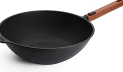 Woll Eco Logic QXR Wok met houten steel, 30cm