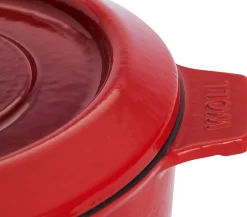 Woll Iron Braadpan, 24cm chili red
