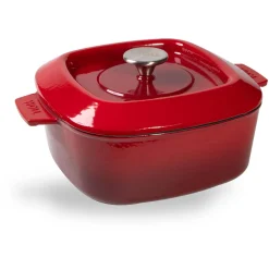 Woll Iron Casserole Vierkant, 24x24cm chili red
