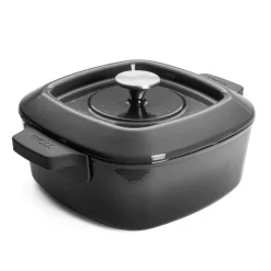 Woll Iron Casserole Vierkant, 24x24cm carbon grey