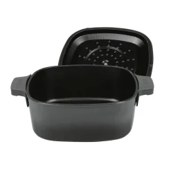 Woll Iron Casserole Vierkant, 24x24cm carbon grey